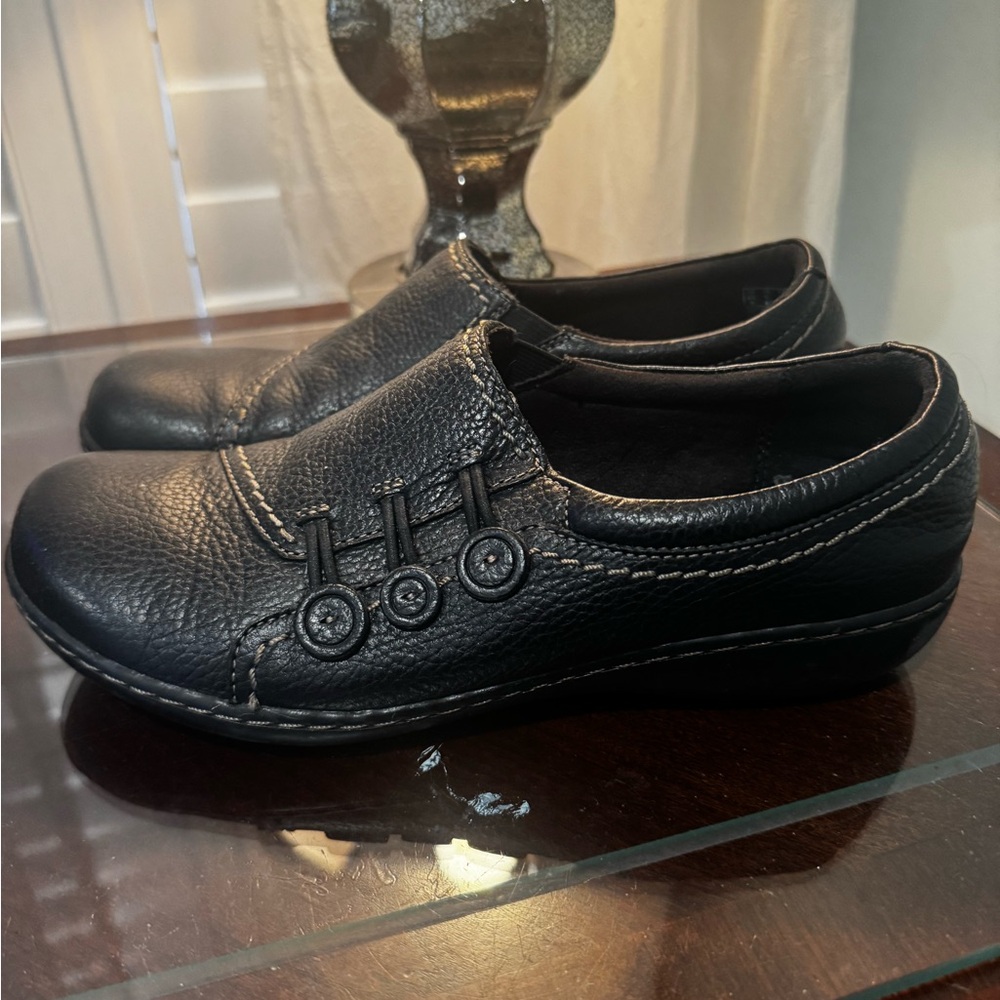Cole Haan Black Leather Mules